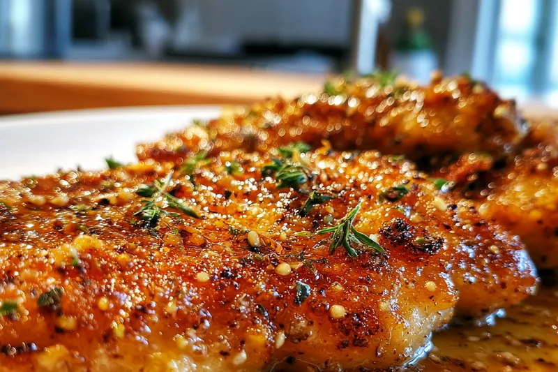 Cooking Golden Garlic Chicken