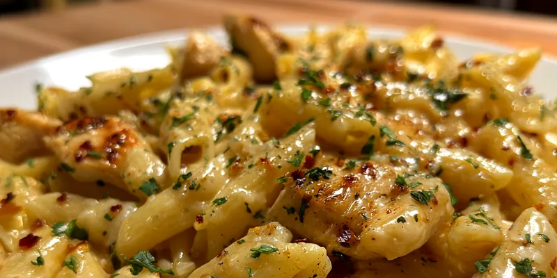 Spicy Chicken Alfredo Pasta