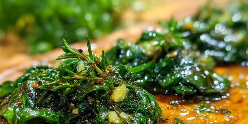 Spinach Sautéed with Garlic &amp; Olive Oil